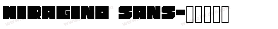 Hiragino Sans字体转换